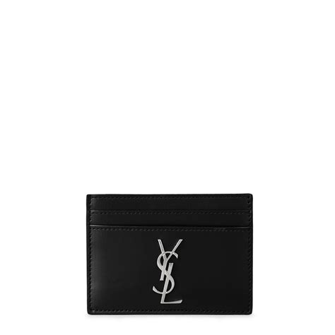 ysl card holder smooth leather|ysl card holder flannels.